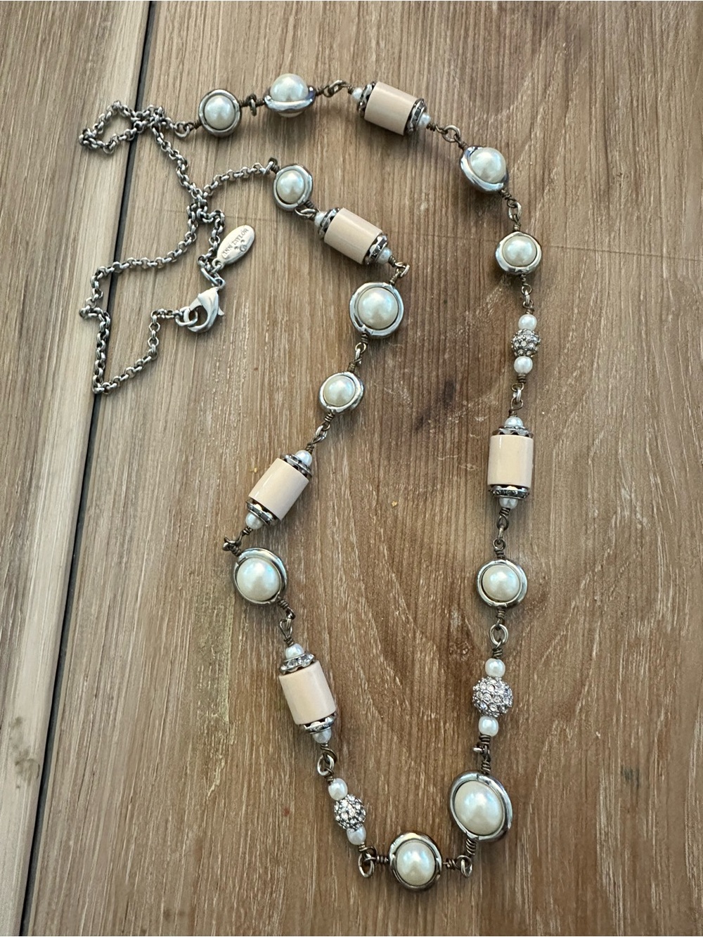 Ann Taylor Vintage Station Necklace Signed